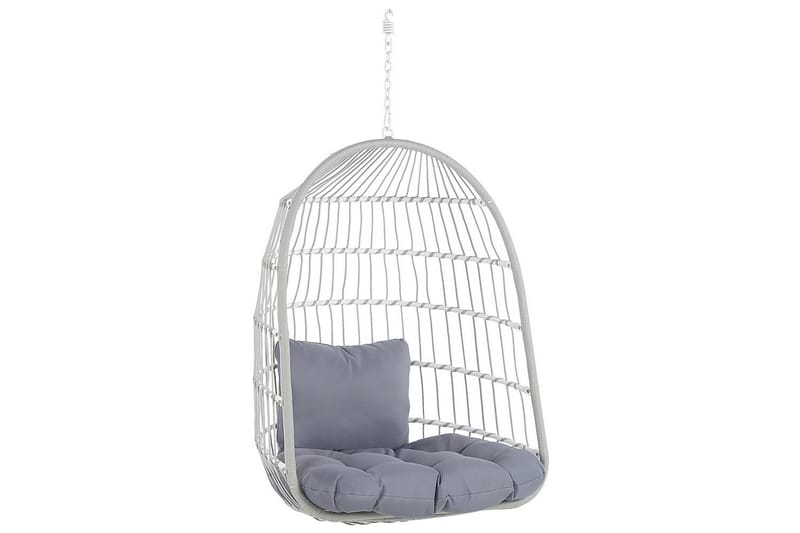 Riipputuoli Allera - Valkoinen, Harmaa - Puutarhakalusteet - Puutarhatuoli - Riipputuoli