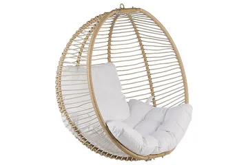 Riipputuoli Arco - Beige, valkoinen - Puutarhakalusteet - Puutarhatuoli - Riipputuoli