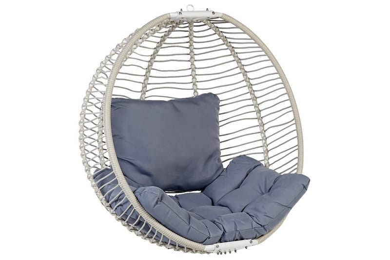 Riipputuoli Arco - Valkoinen, Harmaa - Puutarhakalusteet - Puutarhatuoli - Riipputuoli