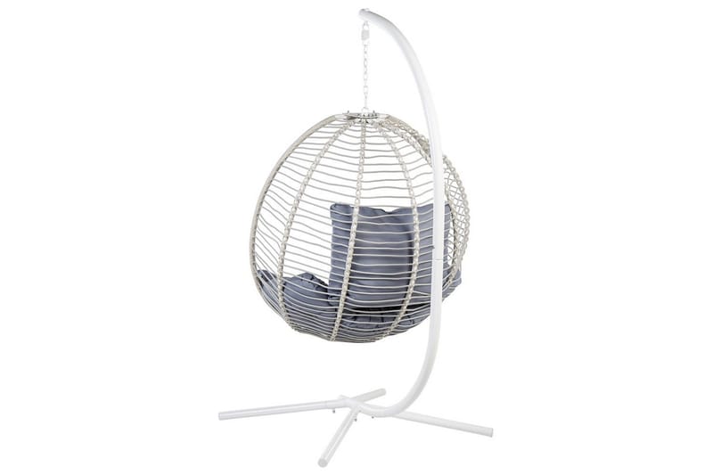 Riipputuoli Arco - Valkoinen, Harmaa - Puutarhakalusteet - Puutarhatuoli - Riipputuoli