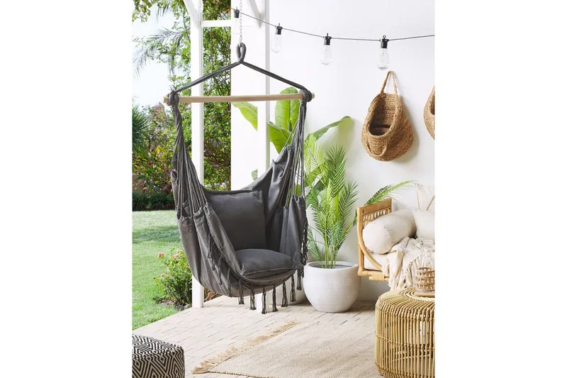 Riipputuoli Bonea - Harmaa - Puutarhakalusteet - Puutarhatuoli - Riipputuoli