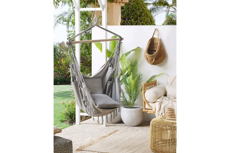 Riipputuoli Bonea - Vaaleanharmaa - Puutarhakalusteet - Puutarhatuoli - Riipputuoli