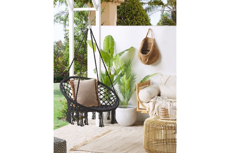 Riipputuoli Gabella - Musta - Puutarhakalusteet - Puutarhatuoli - Riipputuoli