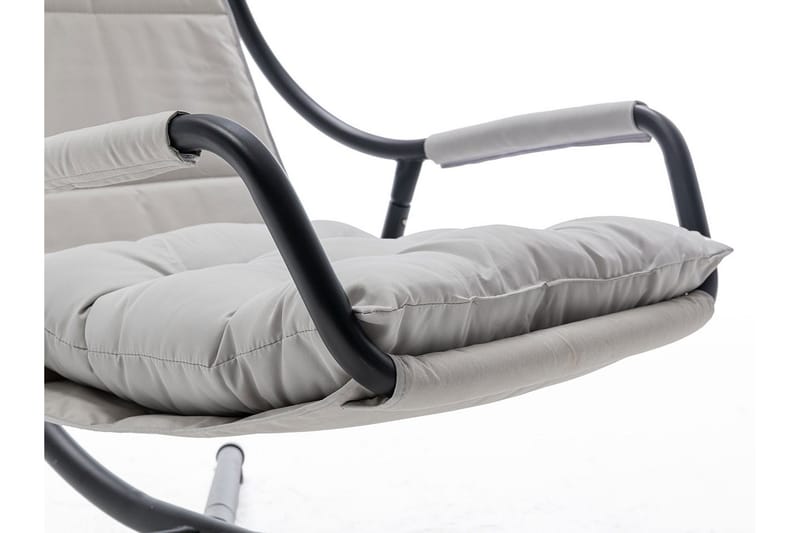 Riippukeinu Ulkokäyttöön – Riipputuoli – Keinu jalustalla ja katolla parvekkeelle ja terassille - Musta|Harmaa - Puutarhakalusteet - Puutarhatuoli - Riipputuoli