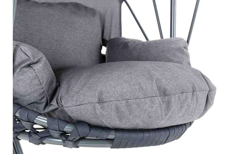 Riippukeinu Ulkokäyttöön jalustalla ja katolla – Keinu – Riipputuoli - Musta - Puutarhakalusteet - Puutarhatuoli - Riipputuoli