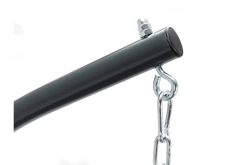 Riippukeinu Ulkokäyttöön jalustalla ja katolla – Keinu – Riipputuoli - Musta - Puutarhakalusteet - Puutarhatuoli - Riipputuoli