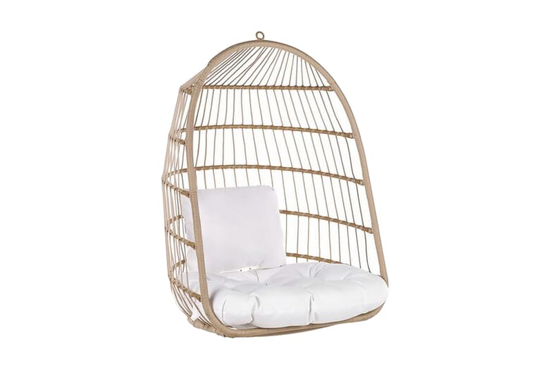 Riipputuoli Allera jalustalla Köysi Beige - Puu/Luonnonväri - Puutarhakalusteet - Puutarhatuoli - Riipputuoli