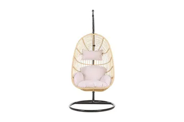 Riipputuoli Brattorp jalustalla - Beige - Puutarhakalusteet - Puutarhatuoli - Riipputuoli