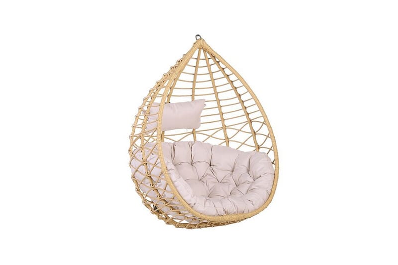 Riipputuoli Broakulla jalustalla - Beige - Puutarhakalusteet - Puutarhatuoli - Riipputuoli