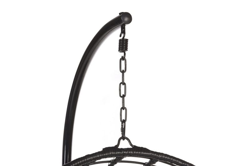 Riipputuoli Bunsta jalustalla - Musta - Puutarhakalusteet - Puutarhatuoli - Riipputuoli