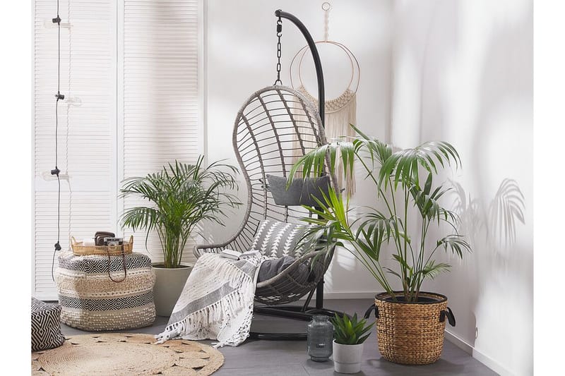 Riipputuoli Egebybacke jalustalla - Harmaa - Puutarhakalusteet - Puutarhatuoli - Riipputuoli