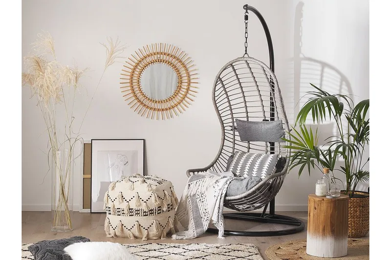 Riipputuoli Egebybacke jalustalla - Harmaa - Puutarhakalusteet - Puutarhatuoli - Riipputuoli