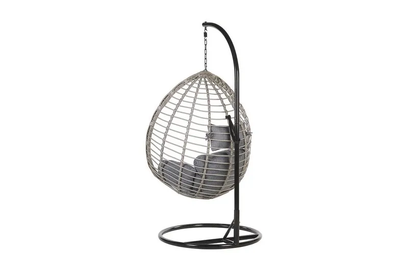 Riipputuoli Izamar jalustalla - Harmaa - Puutarhakalusteet - Puutarhatuoli - Riipputuoli