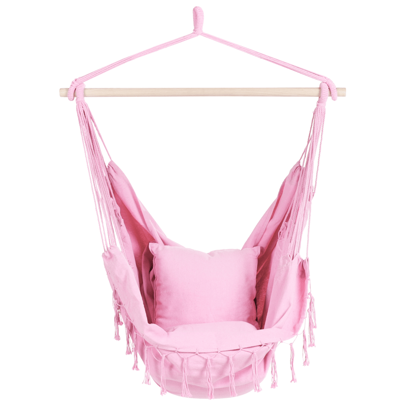 Riipputuoli ulos Bonea Puuvilla - Vaaleanpunainen - Puutarhakalusteet - Puutarhatuoli - Riipputuoli