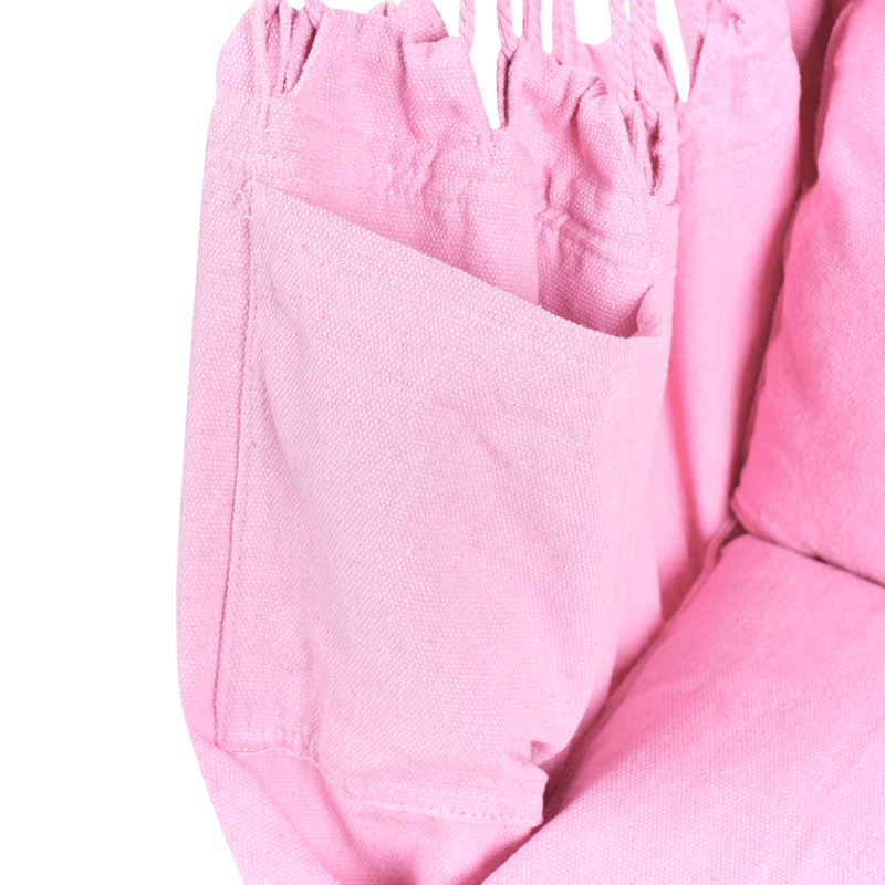 Riipputuoli ulos Bonea Puuvilla - Vaaleanpunainen - Puutarhakalusteet - Puutarhatuoli - Riipputuoli