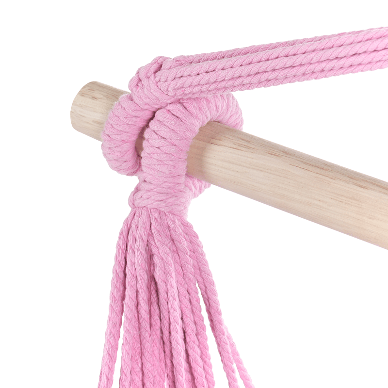 Riipputuoli ulos Bonea Puuvilla - Vaaleanpunainen - Puutarhakalusteet - Puutarhatuoli - Riipputuoli