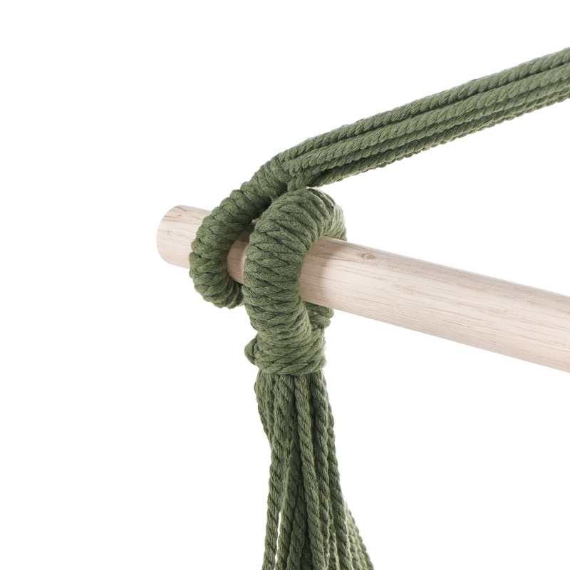 Riipputuoli ulos Bonea Puuvilla - Vihreä - Puutarhakalusteet - Puutarhatuoli - Riipputuoli