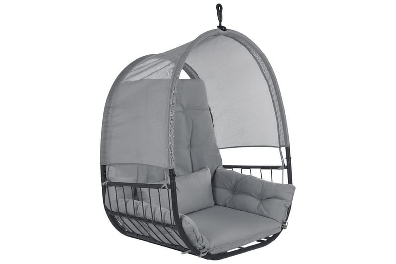 Riippuva tuoli Alviano - Tummanharmaa - Puutarhakalusteet - Puutarhatuoli - Riipputuoli