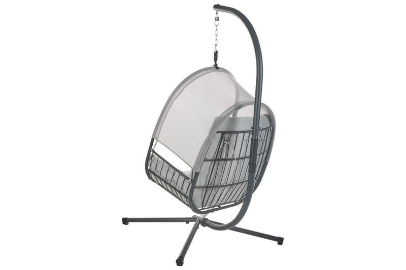 Riippuva tuoli Alviano - Vaaleanharmaa - Puutarhakalusteet - Puutarhatuoli - Riipputuoli