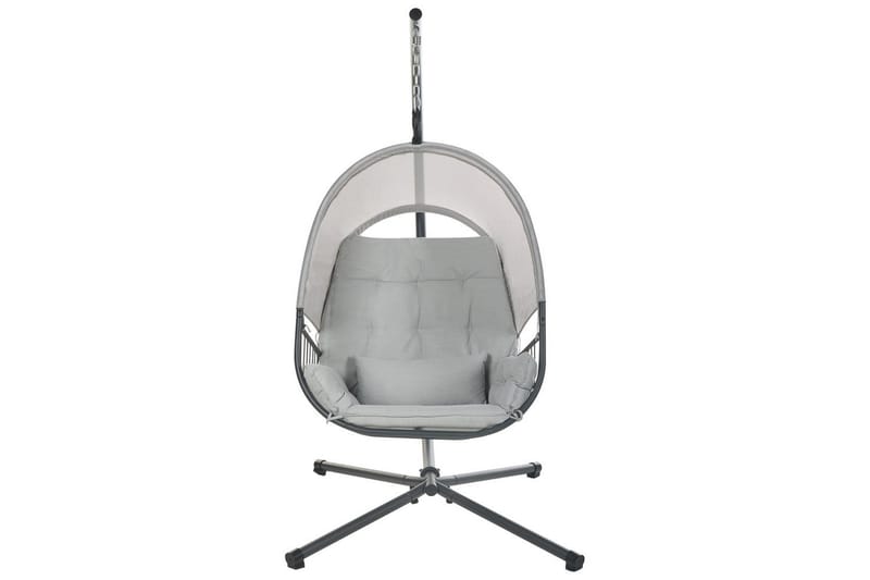 Riippuva tuoli Alviano - Vaaleanharmaa - Puutarhakalusteet - Puutarhatuoli - Riipputuoli