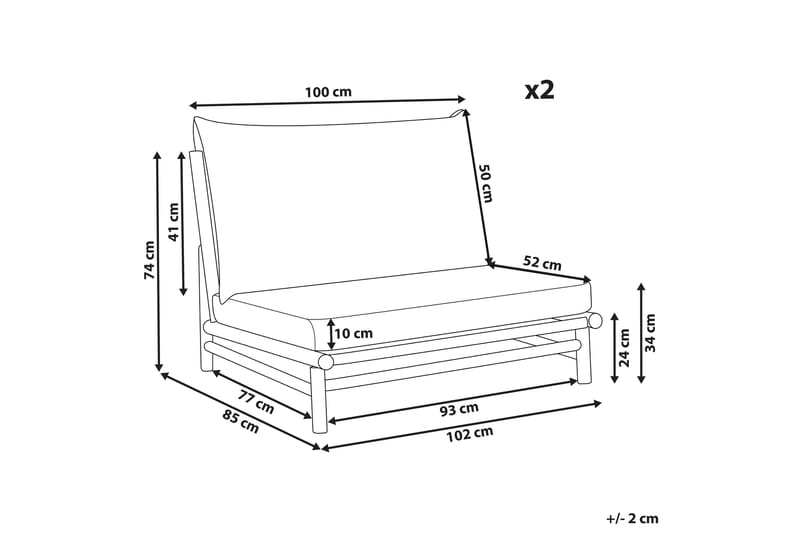 Rosthern Ulkotuoli - Vaaleanruskea/Beige - Puutarhakalusteet - Puutarhatuoli - Ulkotilan nojatuolit