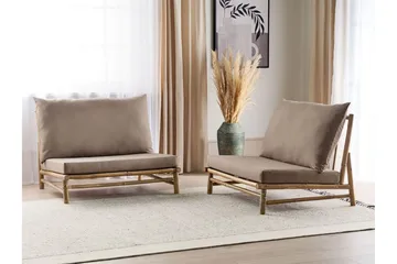 Rosthern Ulkotuoli - Vaaleanruskea/Beige - Puutarhakalusteet - Puutarhatuoli - Ulkotilan nojatuolit