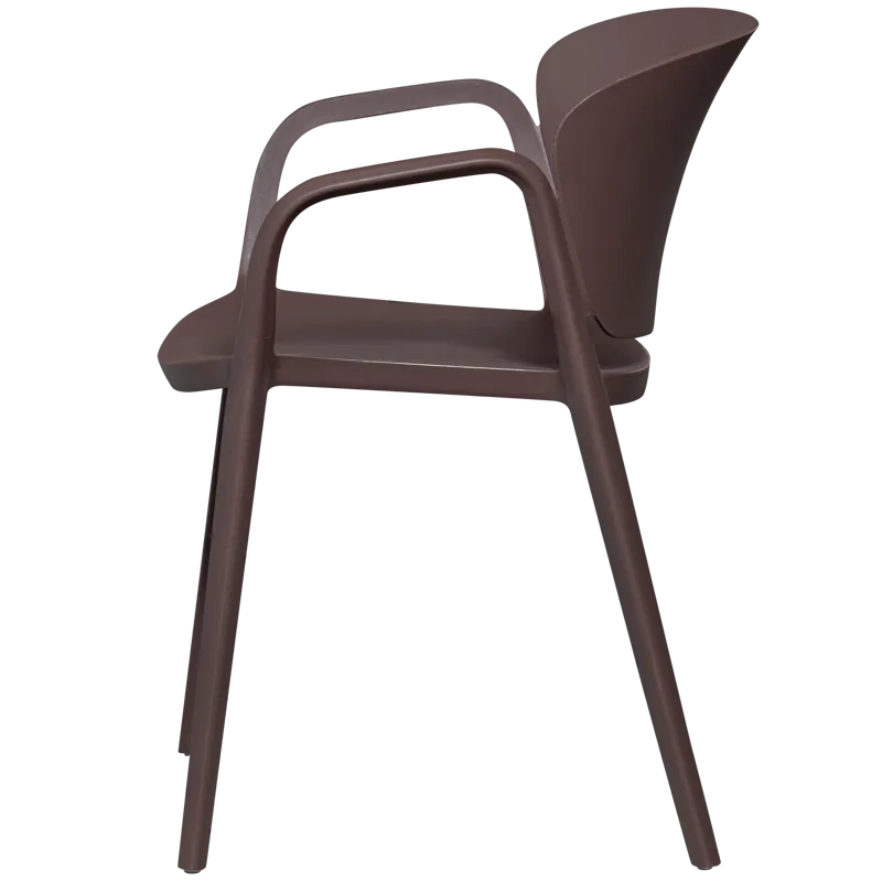 Ruokatuoli Bent ulkokäyttöön - Lila/Ruskea - Puutarhakalusteet - Puutarhatuoli - Karmituoli ulos
