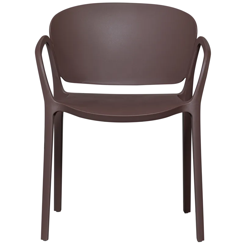 Ruokatuoli Bent ulkokäyttöön - Lila/Ruskea - Puutarhakalusteet - Puutarhatuoli - Karmituoli ulos