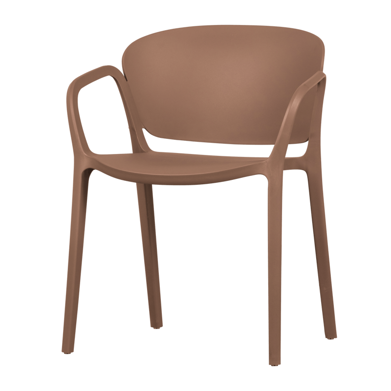 Ruokatuoli Bent ulkokäyttöön, Lohenroosa