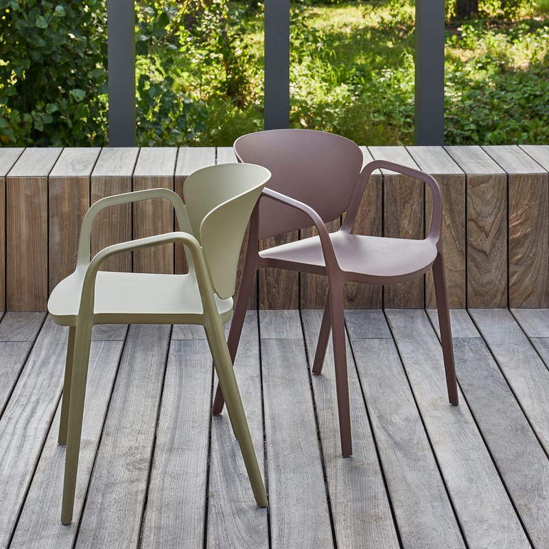 Ruokatuoli Bent ulkokäyttöön - Vihreä - Puutarhakalusteet - Puutarhatuoli - Karmituoli ulos