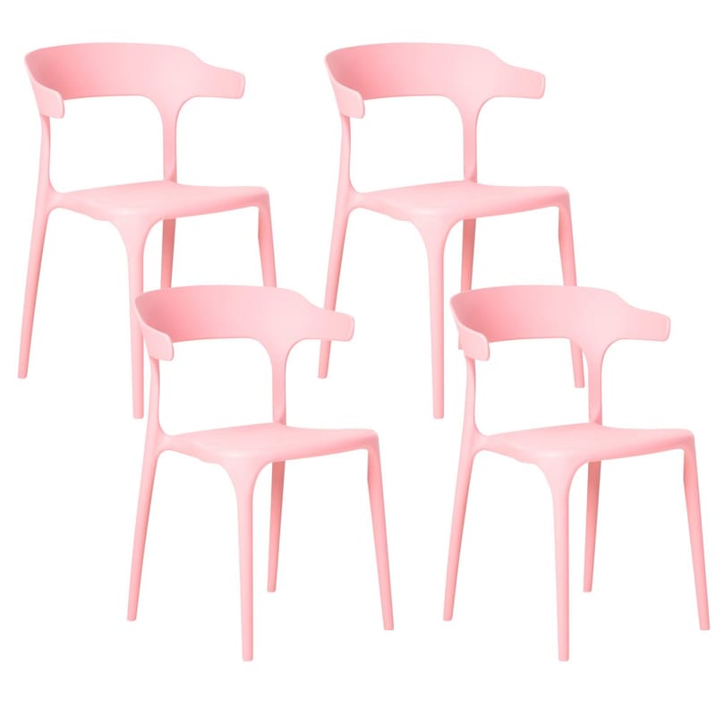 Ruokatuoli Gubbio 4-pakkaus, Vaaleanpunainen