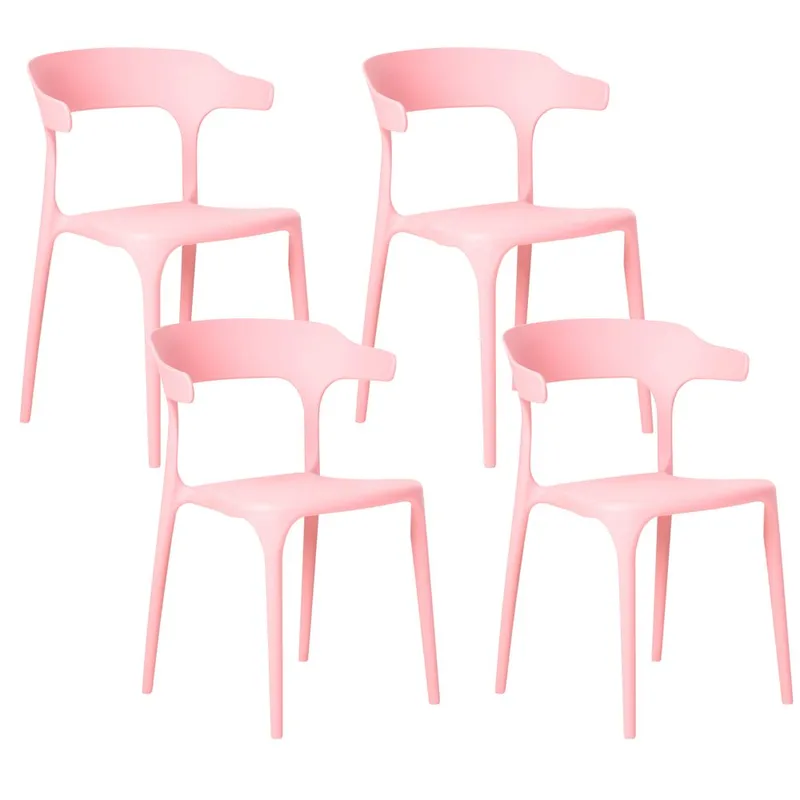 Ruokatuoli Gubbio 4-pakkaus, Vaaleanpunainen