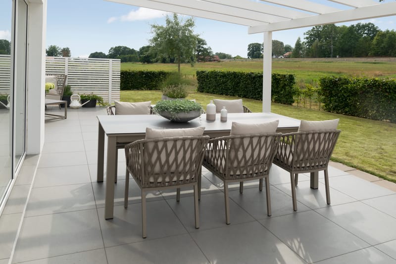 Ruokatuoli Hillerstorp Jet Set 2 kpl - Beige - Puutarhakalusteet - Puutarhatuoli - Karmituoli ulos