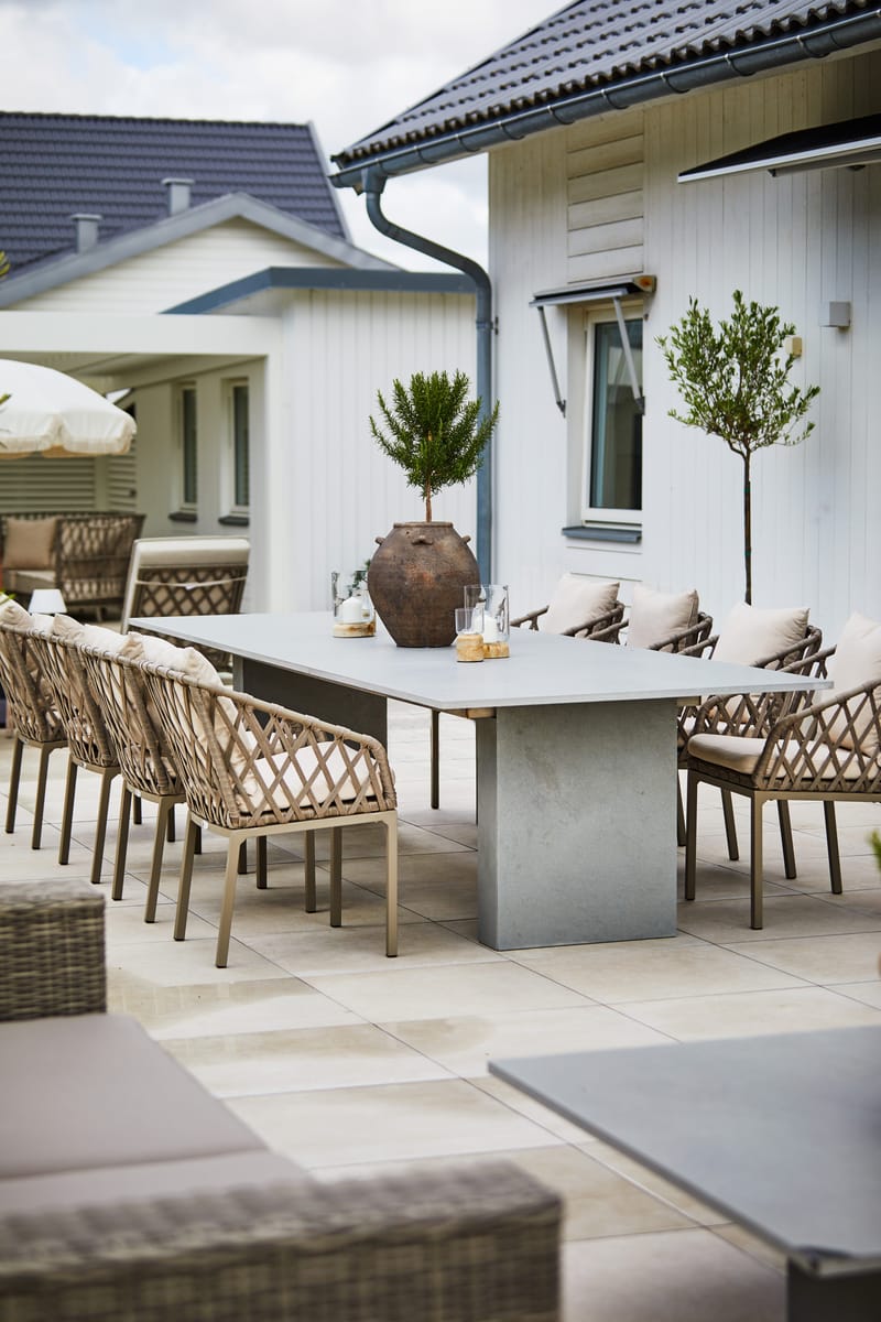 Ruokatuoli Hillerstorp Jet Set 2 kpl - Beige - Puutarhakalusteet - Puutarhatuoli - Karmituoli ulos