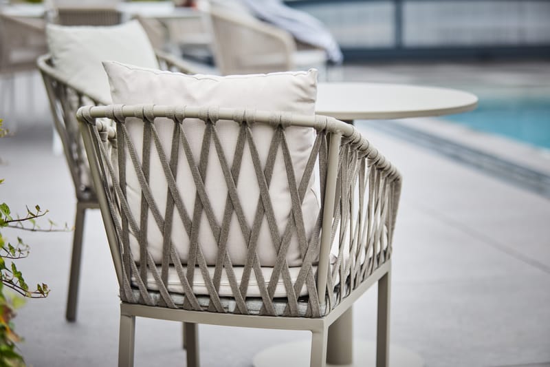 Ruokatuoli Hillerstorp Jet Set 2 kpl - Beige - Puutarhakalusteet - Puutarhatuoli - Karmituoli ulos