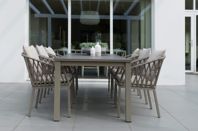 Ruokatuoli Hillerstorp Jet Set 2 kpl - Beige - Puutarhakalusteet - Puutarhatuoli - Karmituoli ulos