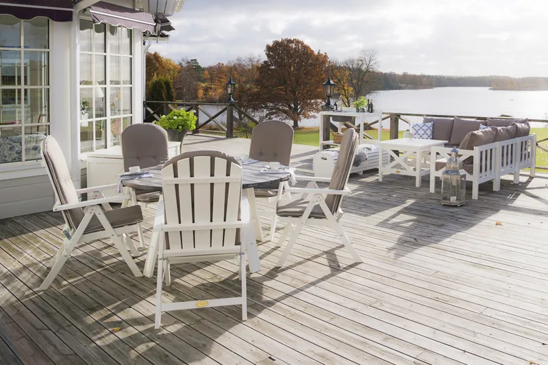 Säädettävä nojatuoli Hillerstorp Läckö - Valkoinen - Puutarhakalusteet - Puutarhatuoli - Säätötuoli