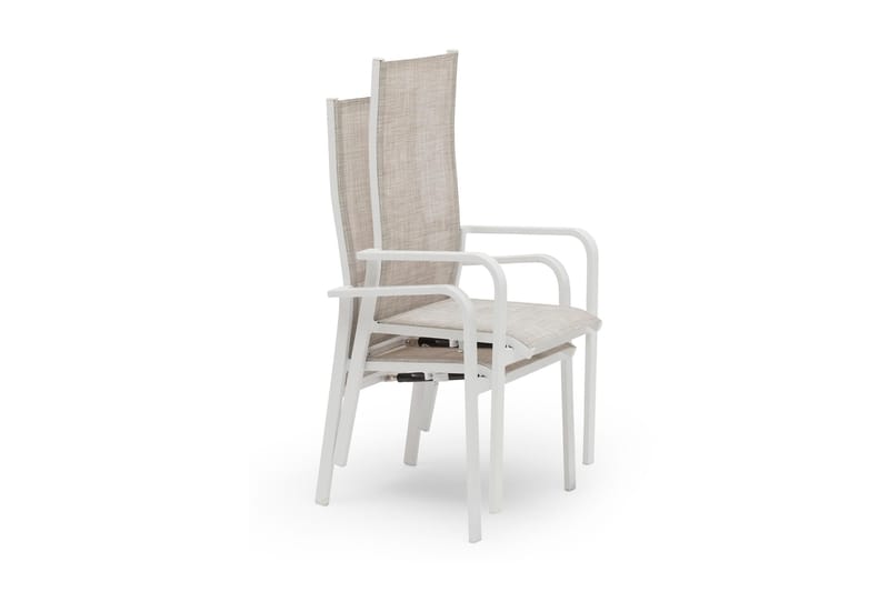 Hillerstorp Hånger-säätötuoli 57x64 cm - Valkoinen - Puutarhakalusteet - Puutarhatuoli - Säätötuoli