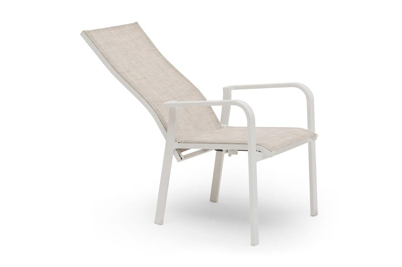 Hillerstorp Hånger-säätötuoli 57x64 cm - Valkoinen - Puutarhakalusteet - Puutarhatuoli - Säätötuoli