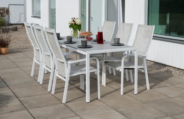 Hillerstorp Hånger-säätötuoli 57x64 cm - Valkoinen - Puutarhakalusteet - Puutarhatuoli - Karmituoli ulos