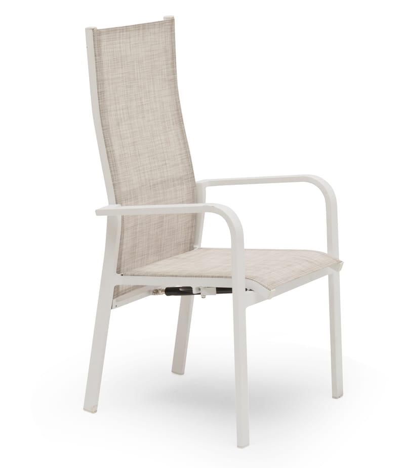 Hillerstorp Hånger-säätötuoli 57x64 cm - Valkoinen - Puutarhakalusteet - Puutarhatuoli - Karmituoli ulos