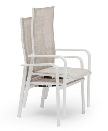 Hillerstorp Hånger-säätötuoli 57x64 cm - Valkoinen - Puutarhakalusteet - Puutarhatuoli - Karmituoli ulos