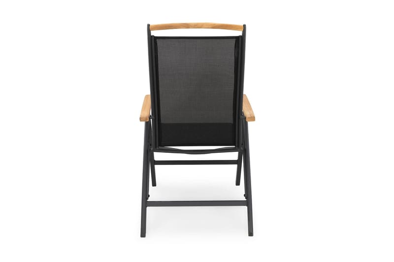 Las Vegas Säätötuoli - Musta/Tiikki - Puutarhakalusteet - Puutarhatuoli - Säätötuoli