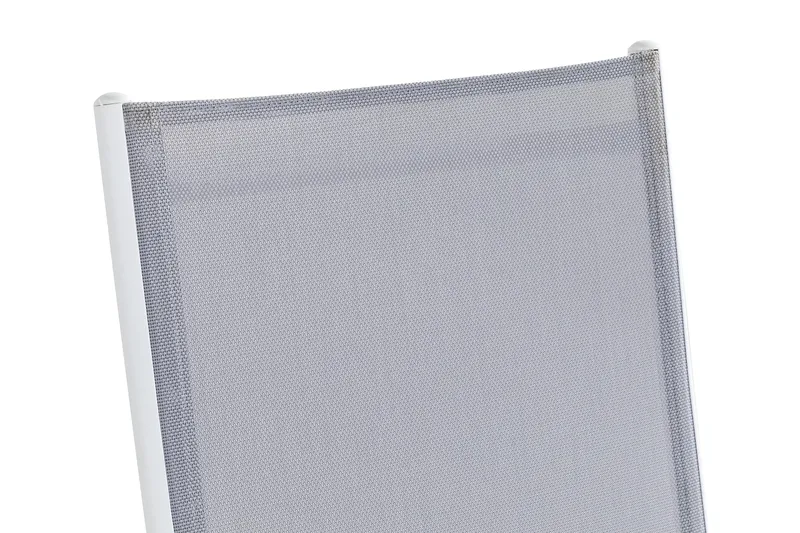 Maggie säädettävä ulkotuoli - Valkoinen/harmaa - Puutarhakalusteet - Puutarhatuoli - Säätötuoli