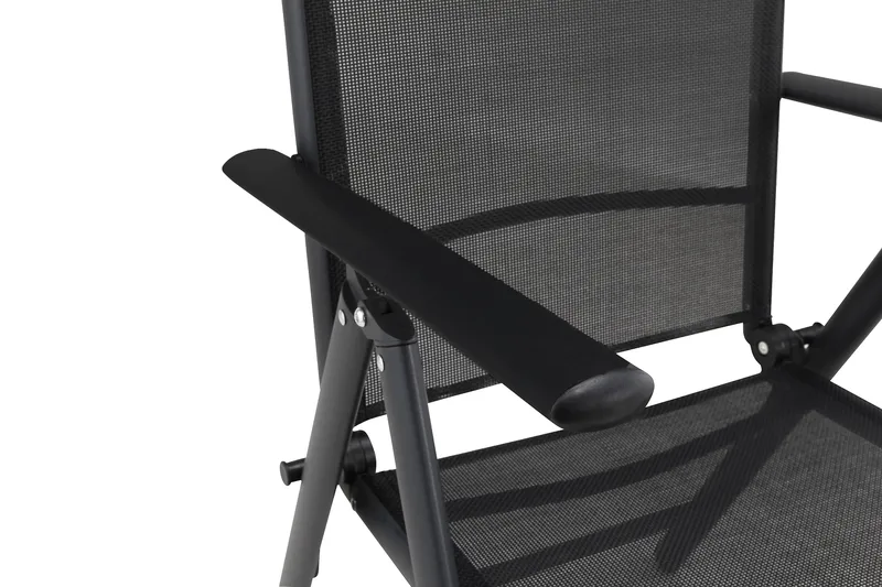 Maggie-säätötuoli - Musta - Puutarhakalusteet - Puutarhatuoli - Säätötuoli