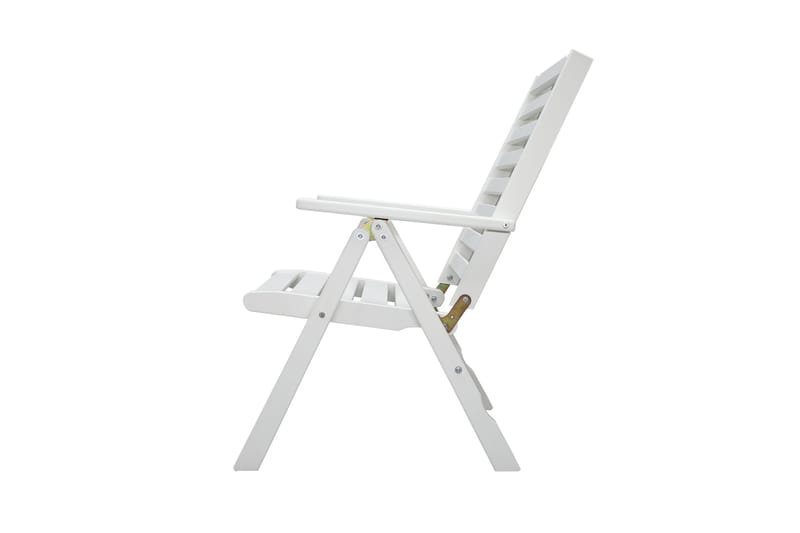 Säätönojatuoli Boarp - Valkoinen - Puutarhakalusteet - Puutarhatuoli - Säätötuoli