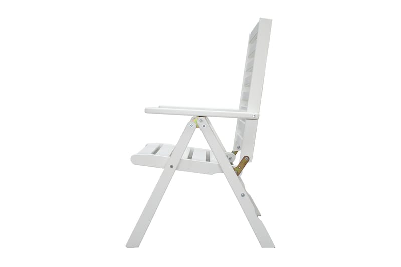 Säätönojatuoli Boarp - Valkoinen - Puutarhakalusteet - Puutarhatuoli - Säätötuoli