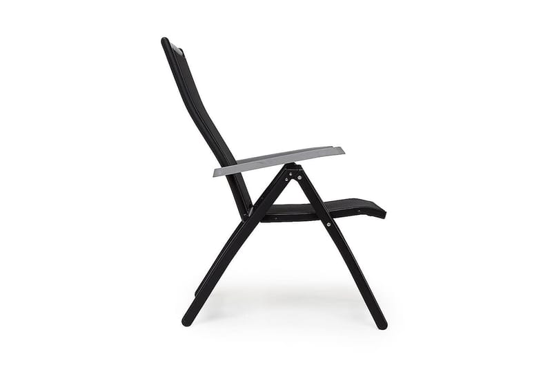 Säätötuoli Monaco - Musta/Harmaa - Puutarhakalusteet - Puutarhatuoli - Säätötuoli