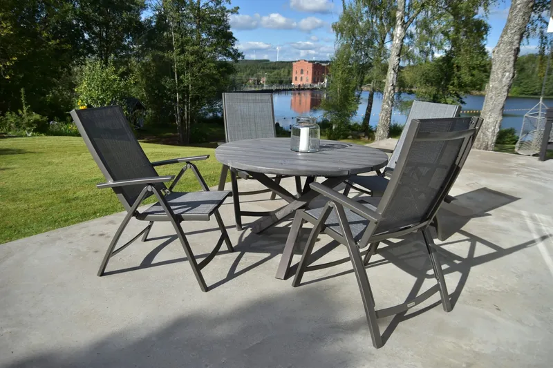 Säätötuoli Solana - Harmaa - Puutarhakalusteet - Puutarhatuoli - Säätötuoli