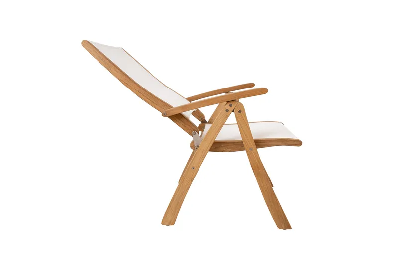 Tuoli Bali Valkoinen - Puutarhakalusteet - Puutarhatuoli - Säätötuoli